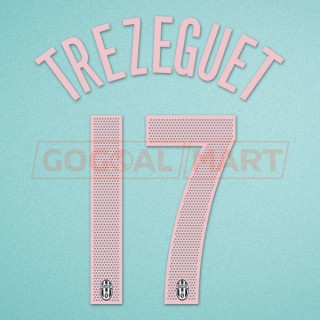 Juventus 2004-2005 Trezeguet #17 3rd Awaykit Nameset Printing