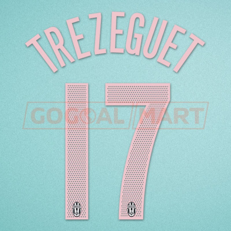 Juventus 2004-2005 Trezeguet #17 3rd Awaykit Nameset Printing