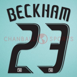 LA Galaxy 2008-2012 Beckham #23 Homekit Nameset Printing 