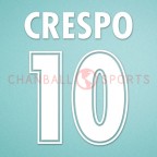 Lazio 2000-2002 Crespo #10 Awaykit Nameset Printing 