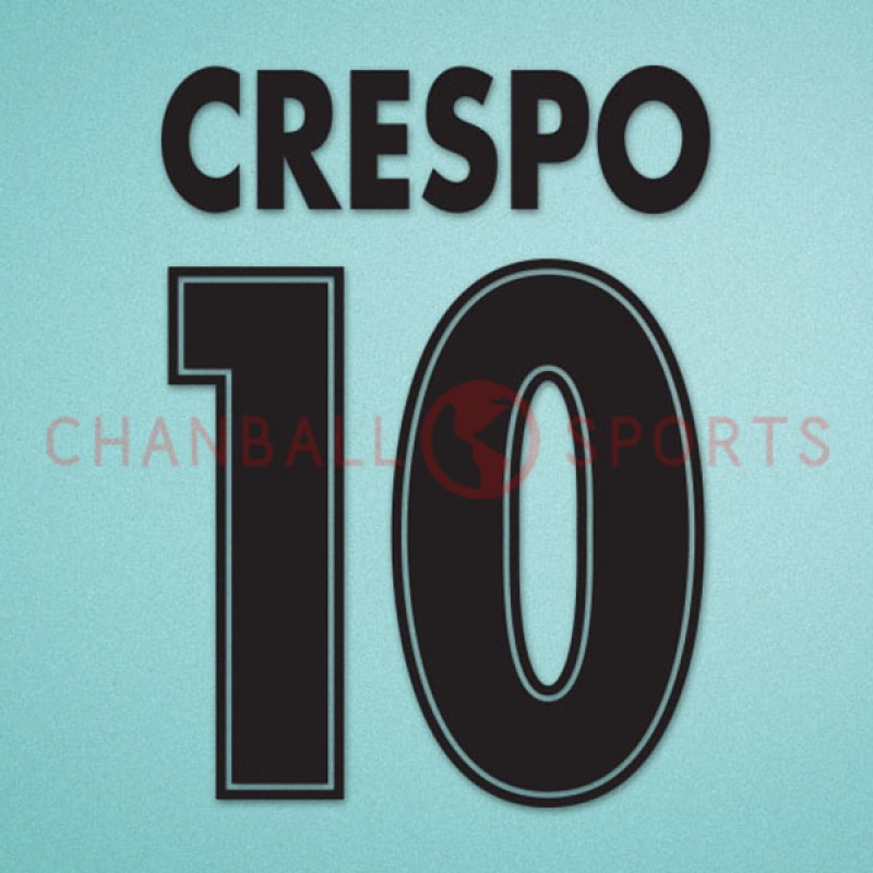 Lazio 2000-2002 Crespo #10 Homekit Nameset Printing 