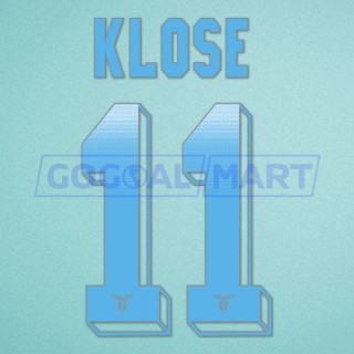 Lazio 2015-2016 Klose #11 Awaykit Nameset Printing
