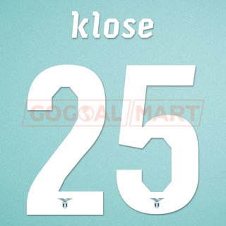 Lazio 2011-2012 Klose #25 Homekit Nameset Printing