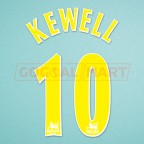 Leeds 2002-2003 Kewell #10 Awaykit Nameset Printing