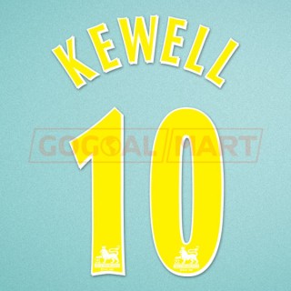 Leeds 2002-2003 Kewell #10 Awaykit Nameset Printing