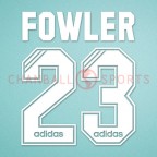 Liverpool 1995-1996 Fowler #23 Homekit Nameset Printing 