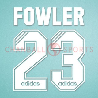 Liverpool 1995-1996 Fowler #23 Homekit Nameset Printing 