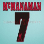 Liverpool 1996-1997 McManaman #7 Awaykit Nameset Printing 