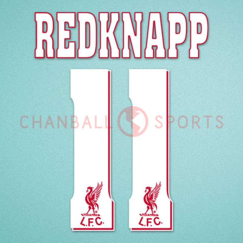 Liverpool 1996-1997 Redknapp #11 Homekit Nameset Printing 