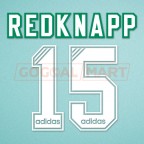 Liverpool 1994-1995 Redknapp #15 Homekit Nameset Printing 