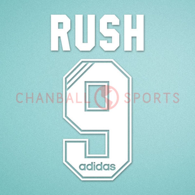 Liverpool 1995-1996 Rush #9 Homekit Nameset Printing 