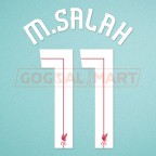 Liverpool 2017-2018 Salah #11 Champions League Homekit Nameset Printing