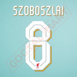 Liverpool 2023-2026 Szoboszlai #8 Champions League Homekit Nameset Printing