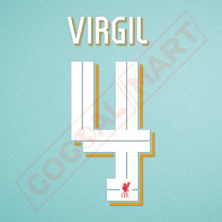 Liverpool 2022-2026 Virgil #4 Champions League Homekit Nameset Printing
