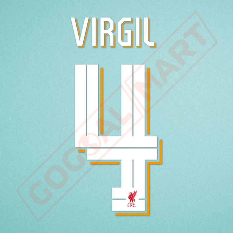Liverpool 2022-2026 Virgil #4 Champions League Homekit Nameset Printing