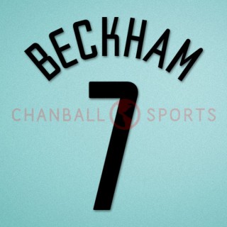 Manchester United 2002-2003 Beckham #7 Champions League Awaykit Nameset Printing 