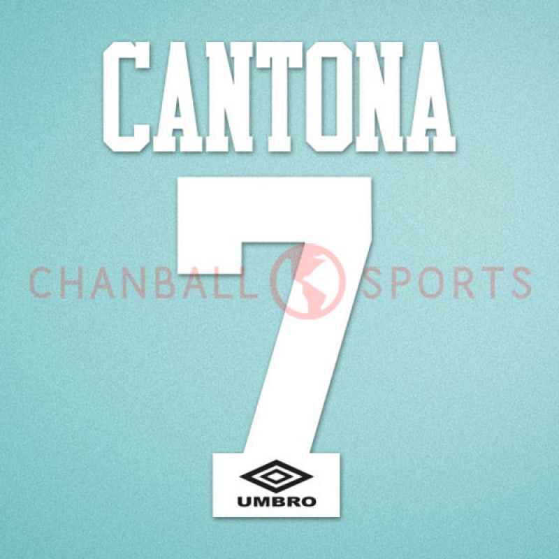 Manchester United 1992-1996 Cantona #7 Homekit Nameset Printing 