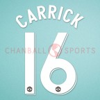 Manchester United 2011-2013 Carrick #16 Champions League 3rd Homekit Nameset Printing 