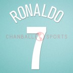 Manchester United 2004-2006 C.Ronaldo #7 Champions League Homekit Nameset Printing 