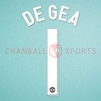 Manchester United 2011-2013 De Gea #1 Champions League 3rd Homekit Nameset Printing 