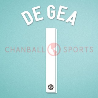 Manchester United 2011-2013 De Gea #1 Champions League 3rd Homekit Nameset Printing 