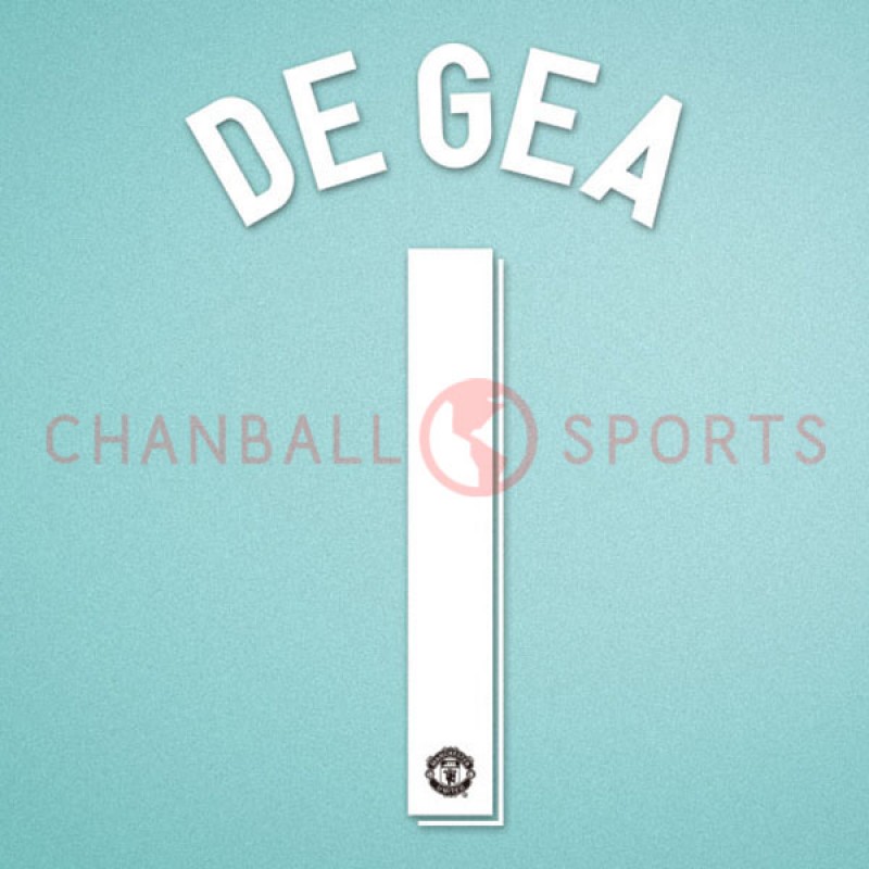 Manchester United 2011-2013 De Gea #1 Champions League 3rd Homekit Nameset Printing 