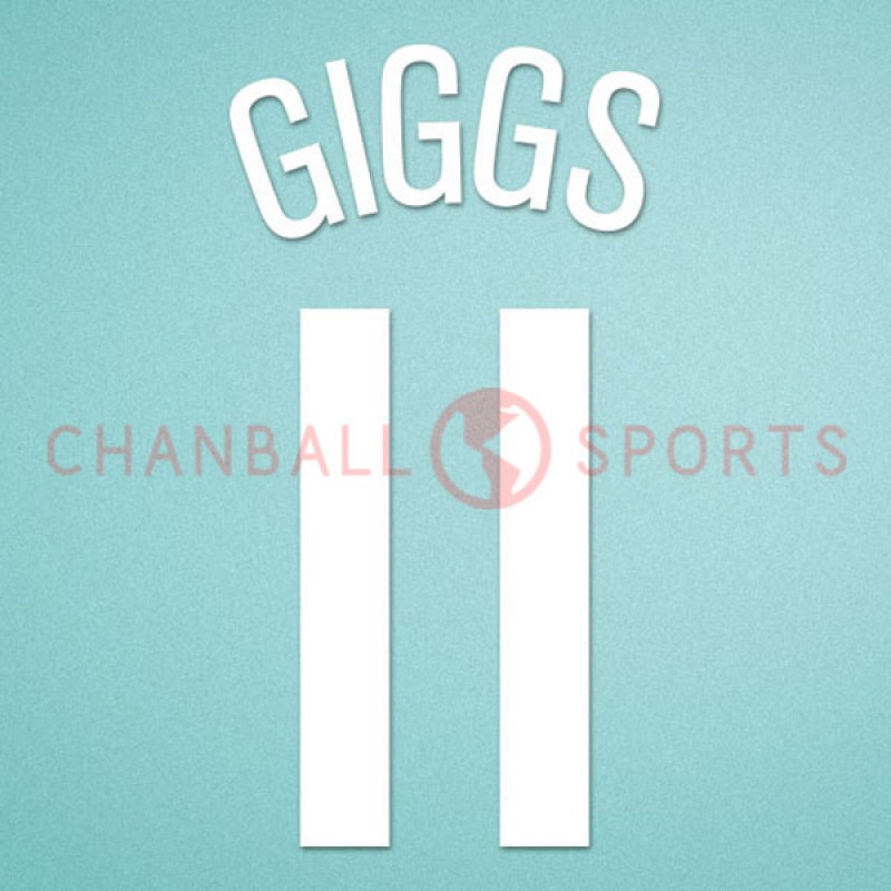 Manchester United 2005-2006 Giggs #11 Champions League Awaykit Nameset Printing 