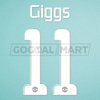 Manchester United 2013-2014 Giggs #11 Champions League Homekit Nameset Printing