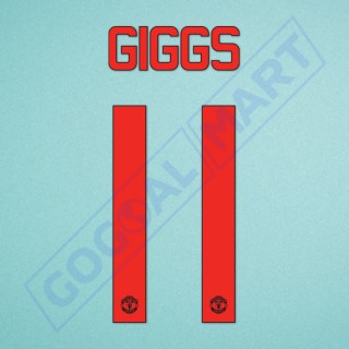 Manchester United 2015-2016 Giggs #11 3rd Awaykit Nameset Printing