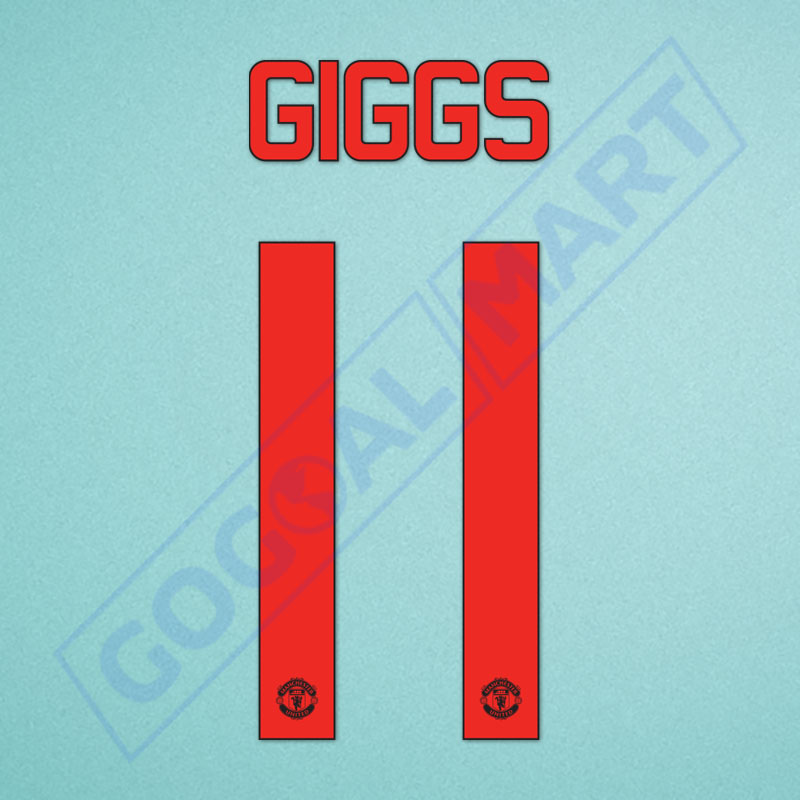 Manchester United 2015-2016 Giggs #11 3rd Awaykit Nameset Printing