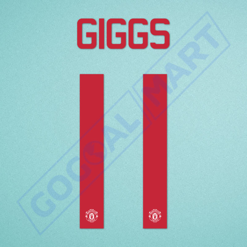 Manchester United 2015-2016 Giggs #11 Awaykit Nameset Printing