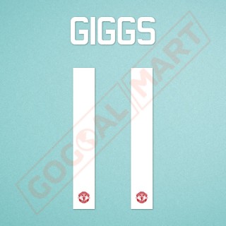 Manchester United 2015-2017 Giggs #11 Europa League/F.A. Cup Home/Awaykit Nameset Printing