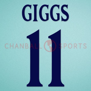 Manchester United 1999-2001 Giggs #11 Champions League Awaykit Nameset Printing 