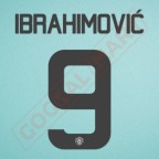 Manchester United 2016-2017 Ibrahimovic #9 Europa League/F.A. Cup 3rd Awaykit Nameset Printing