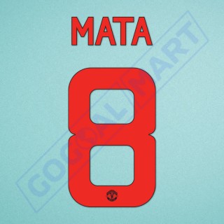 Manchester United 2015-2016 Mata #8 Europa League/F.A. Cup 3rd Awaykit Nameset Printing