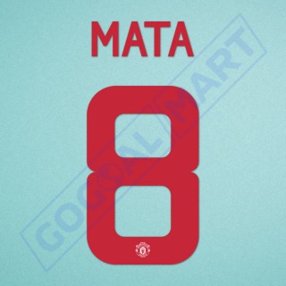 Manchester United 2015-2016 Mata #8 Europa League/F.A. Cup Awaykit Nameset Printing