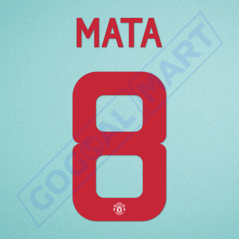 Manchester United 2015-2016 Mata #8 Europa League/F.A. Cup Awaykit Nameset Printing