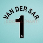Manchester United 2010-2011 Van Der Sar #1 Champions League Awaykit Nameset Printing