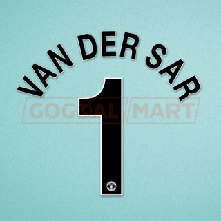 Manchester United 2010-2011 Van Der Sar #1 Champions League Awaykit Nameset Printing