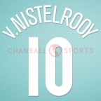 Manchester United 2004-2006 v. Nistelrooy #10 Champions League Homekit Nameset Printing 