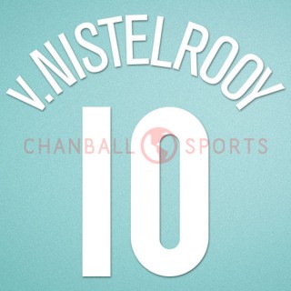 Manchester United 2004-2006 v. Nistelrooy #10 Champions League Homekit Nameset Printing 