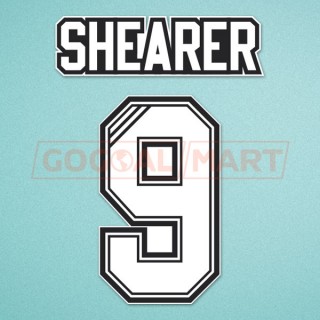 Newcastle 1996-1997 Shearer #9 Homekit Nameset Printing