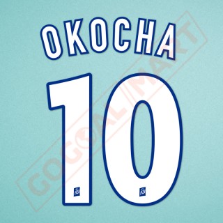PSG 1999-2001 Okocha #10 Homekit Nameset Printing 