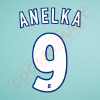 PSG 1999-2001 Anelka #9 Homekit Nameset Printing 