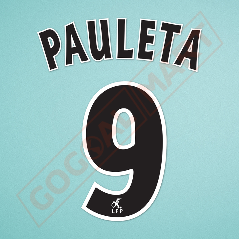 PSG 2003-2004 Pauleta #9 Awaykit Nameset Printing 