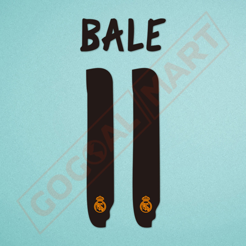 Real Madrid 2013-2014 Bale #11 Home/Awaykit Nameset Printing