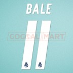Real Madrid 2016-2017 Bale #11 Awaykit Nameset Printing