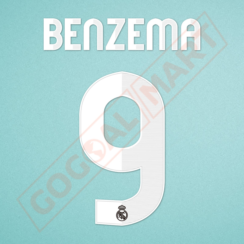 Real Madrid 2012-2013 Benzema #9 Away/3rd Awaykit Nameset Printing
