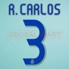 Real Madrid 2006-2007 Carlos #3 Homekit Nameset Printing