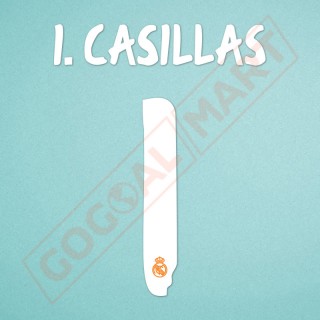 Real Madrid 2013-2014 Casillas #1 Awaykit Nameset Printing